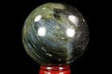 Bargain, Flashy Labradorite Sphere - Great Color Play #71814-1